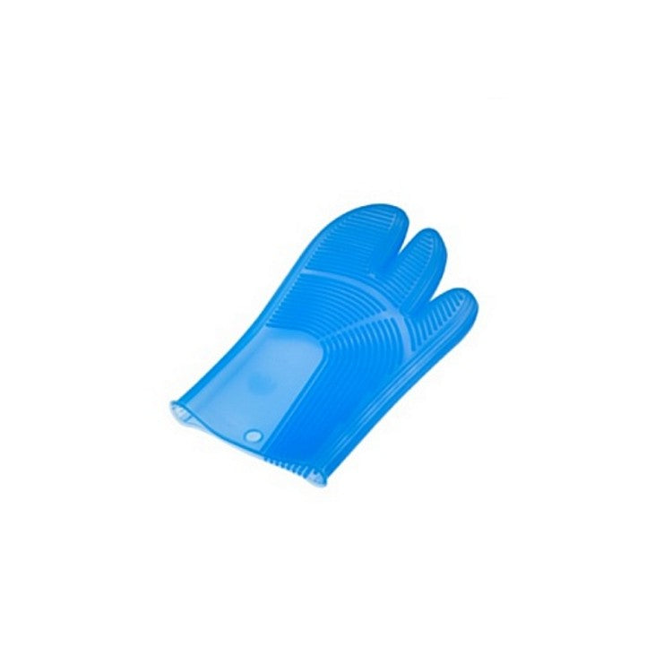 Guanto silicone forno 250°c azzurro