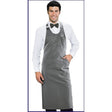 Grembiule sommelier gessato con tasca