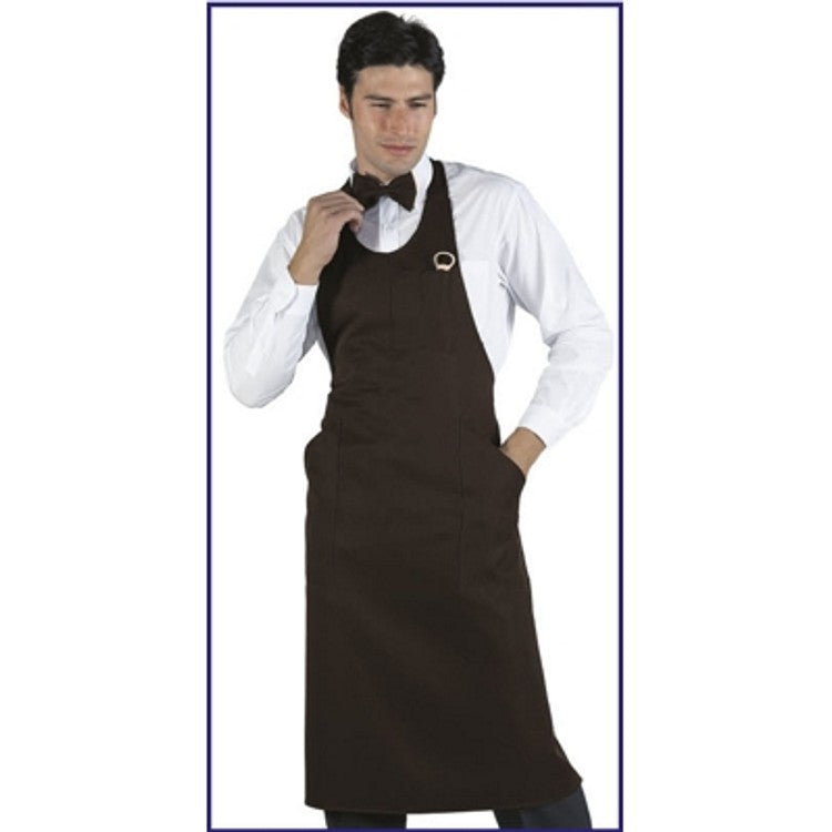 Grembiule sommelier testa di moro con tasca