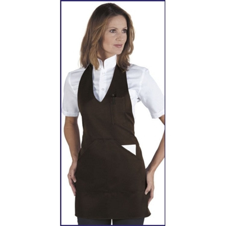 Grembiule bistro con pettorina moro