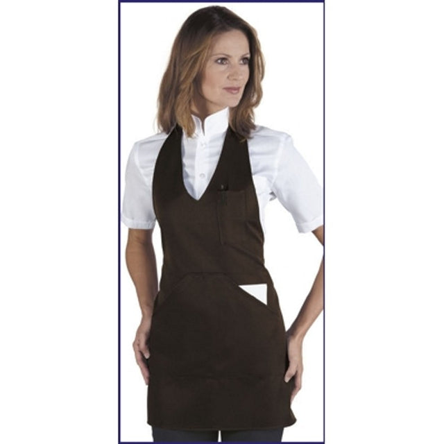 Grembiule bistro con pettorina moro
