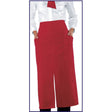 Grembiule versailles rosso con spacco