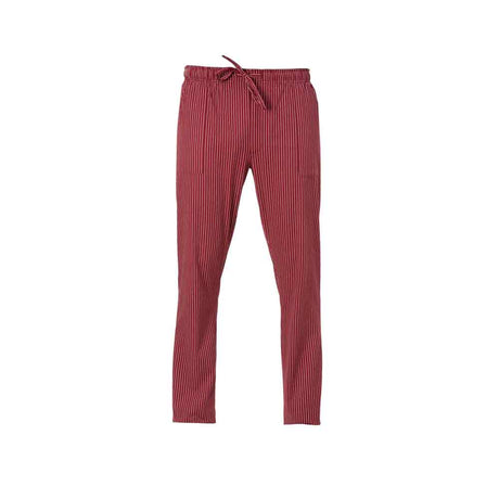 Pantalone cuoco enrico con elastico bordeaux