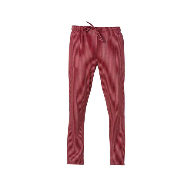 Pantalone cuoco enrico con elastico bordeaux