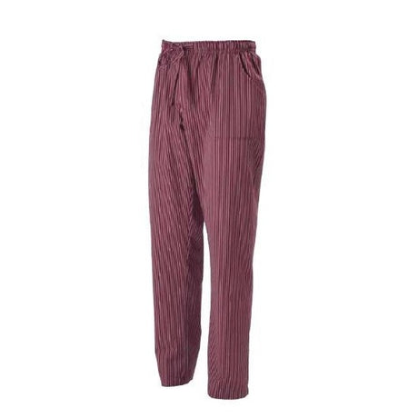 PANTALONE CUOCO ENRICO CON ELASTICO BORDEAUX