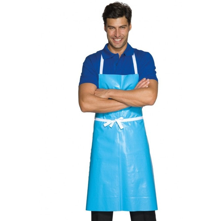 Grembiule cerato azzurro 70x90 con pettorina