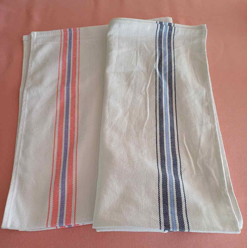 Strofinaccio torcione rigato cm.60x80