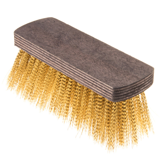 Ric.spazzolone cm.17x5,5 setola ottone