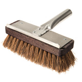 Ric.spazzolone cm.22x7 fibra naturale con attacco inox