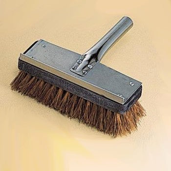 Ric.spazzolone cm.22x7 fibra naturale con attacco inox