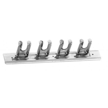 Supporto pale parete inox 4 posti