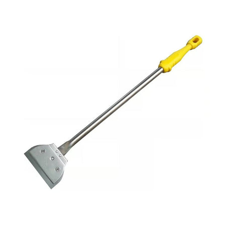 RASCHIETTO INOX MANICO GIALLO LAMA CM.11x60