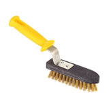 Spazzola griglia ottone con manico