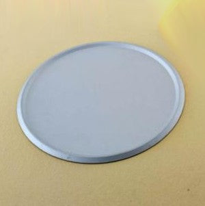 PIATTO ALLUMINIO Ø CM.33 BORDATO SENZA PIEDINI