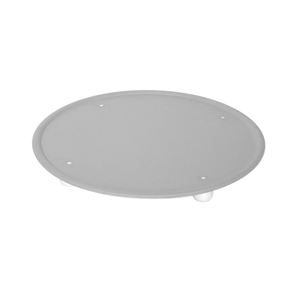 Piatto alluminio ø cm.33 con piedini