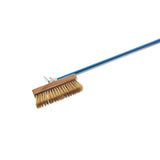 Spazzolone ottone orientabile cm.20x6,5 con raschietto