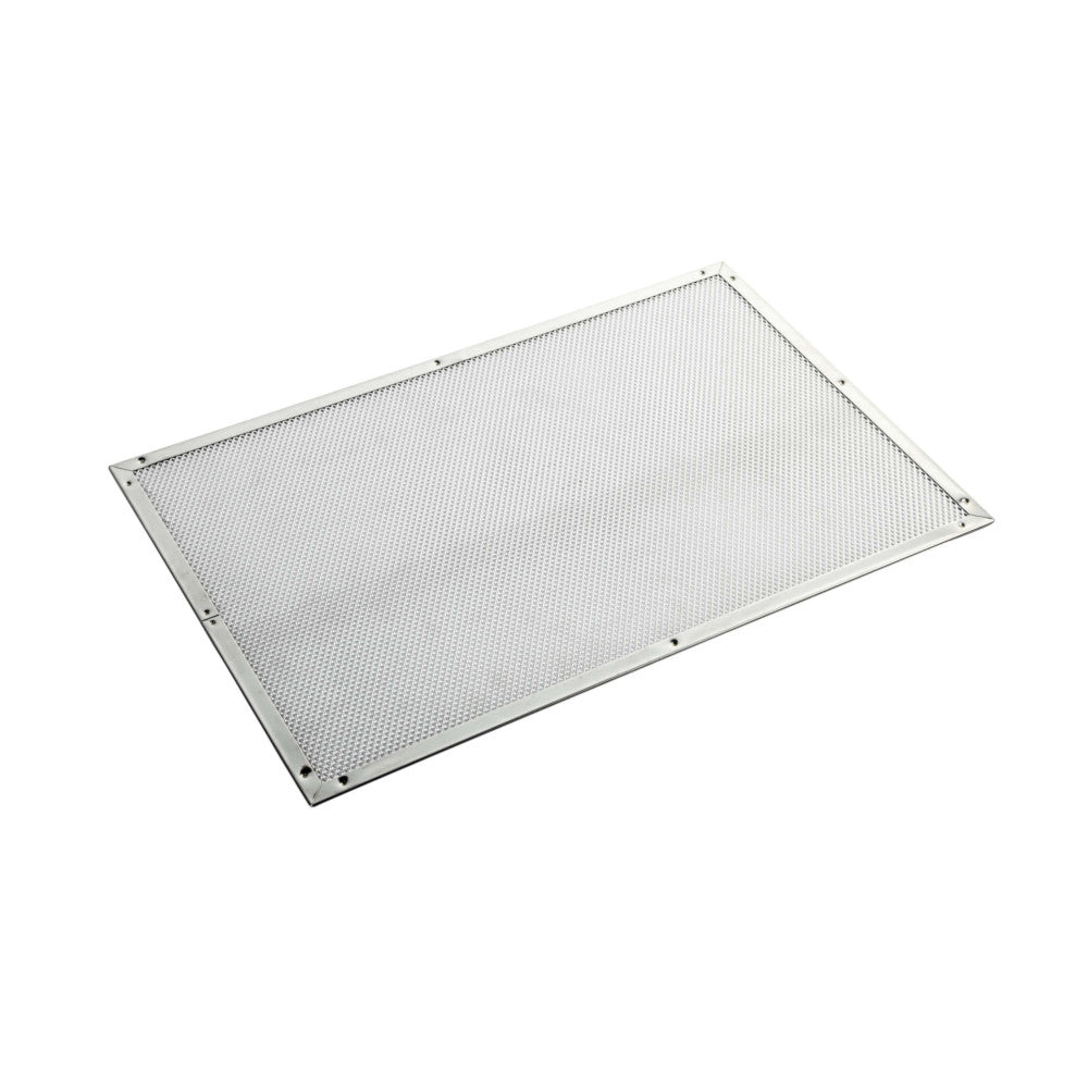 Retina pizza rettangolare cm.40x60 inox
