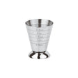 Misurino jigger inox con base da ml.15 a ml.75