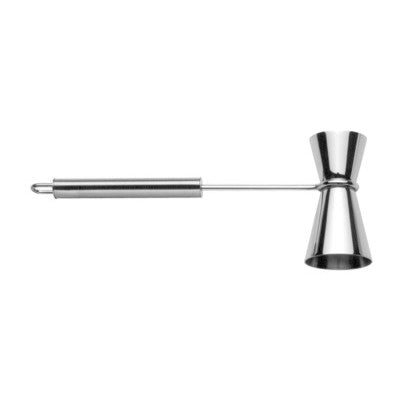 Misurino jigger inox cocktail 1/2 once modello ellisse con manico