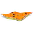 Ciotola plastica portapuzzle verde/arancio