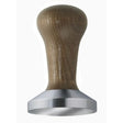 Pressacaffe' inox manico marrone cm.5,8 piano