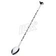 Cucchiaio inox agitatore cm.28 barman torciglione dentato
