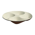 Ciotola plastica twist mogano/crema