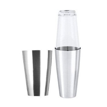 Boston shaker cl.50 inox con bicchiere inox e vetro bilanciato