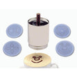 Decorspargi cacao inox con 4 mascherine in plastica