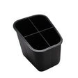 Portacannucce/cucchiaini cm.14x17 nero 4 scomparti