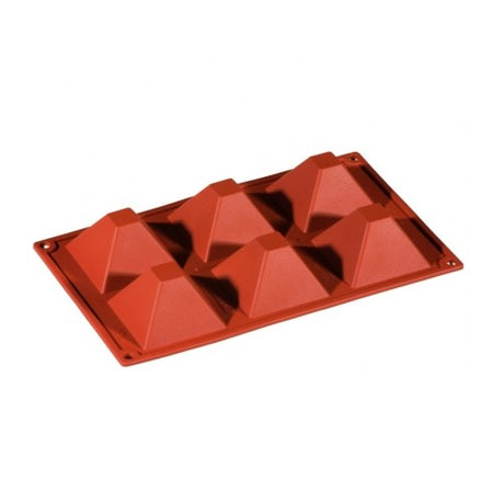 Stampo silicone piramide cm.7,1x7,1 h.4 6 impronte