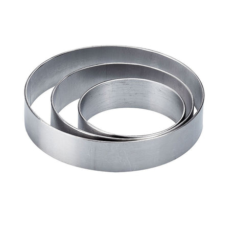 Fascia inox rotonda ø cm.34 h.5