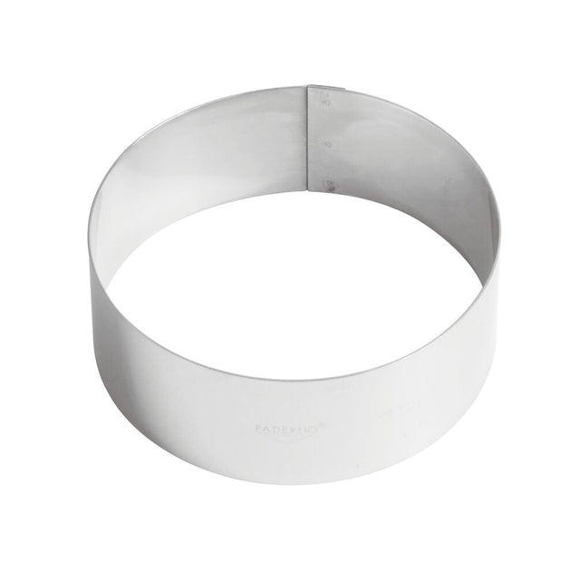 Fascia inox rotonda ø cm.14 h.4,5