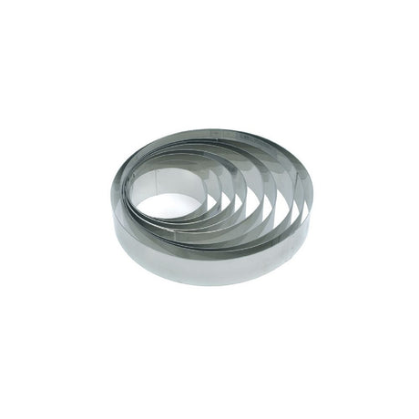 Fascia inox rotonda ø cm.16 h.5