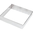 Fascia inox quadrata cm.18x18 h.4,5
