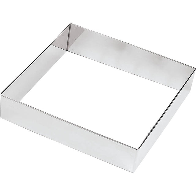 Fascia inox quadrata cm.22x22 h.4
