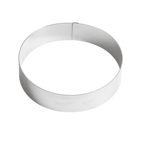Fascia inox rotonda ø cm.14 h.3,5