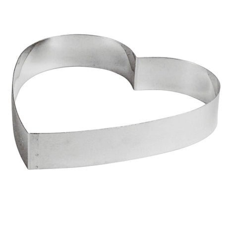Fascia inox forma cuore cm.26 h.4