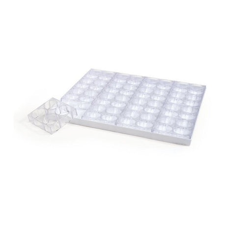 Teglia monoporzione mignon gr.20 cuore pz.64 su teglia 40x34