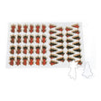 Placca pastafrolla 50 impronte stella e albero su teglia 57,5x39