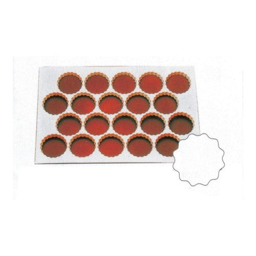 Placca pastafrolla 72 impronte tartelletta su teglia 57,5x39