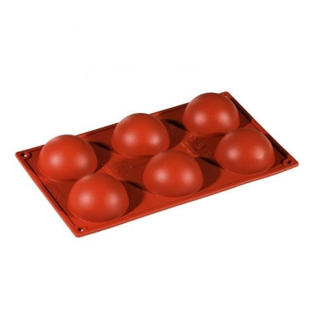 Stampo silicone semisfera ø cm.7 h.3,5 6 impronte