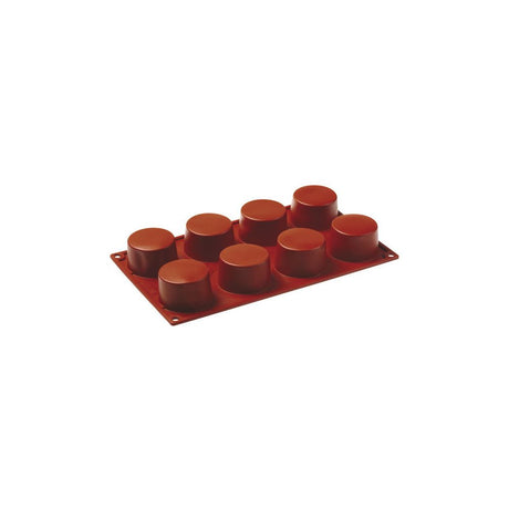 Stampo silicone cilindro ø cm.6 h.3,5 8 impronte