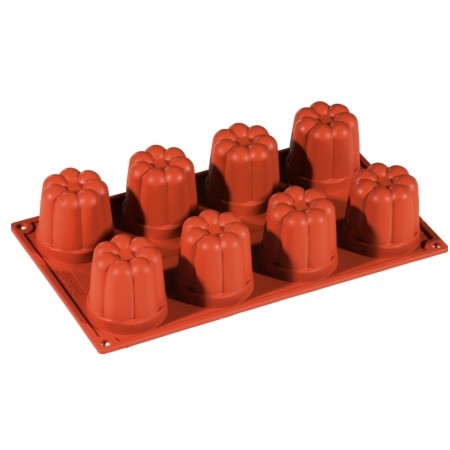 Stampo silicone bavarese ø cm.5,7 h.5,7 8 impronte