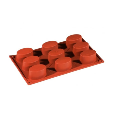 Stampo silicone ovale ø cm.6,5x4,1 h.3,4 9 impronte