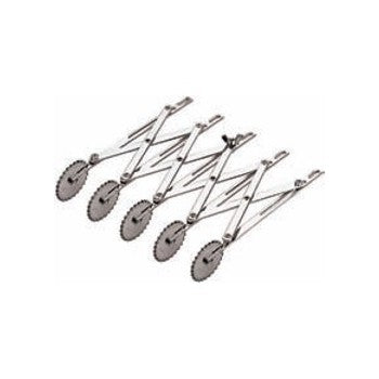 Rullo tagliapasta inox estendibile 5 rotelle lama festonata