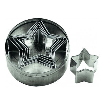 SET TAGLIAPASTA INOX FORMA STELLA PEZZI 6