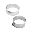 Fascia inox rotonda regolabile ø cm.16,5/32