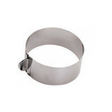 Fascia inox rotonda regolabile ø cm.16.5/32