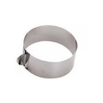 Fascia inox rotonda regolabile ø cm.16.5/32